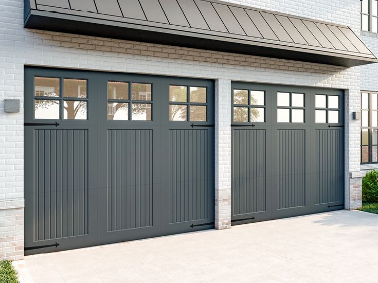 how wide is a double garage door